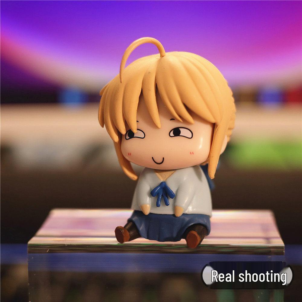 Asuka Saber Figure - 2D Chassis Model Desktop Ornament Doll
