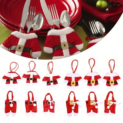 Sacs de vaisselle souples Décorations de table pour le dîner de Noël