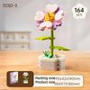 Cartoon Flower Building Blocks, Children's Educational Toys, Birthday Gifts for Boys and Girls, Camellia and Sunflower Model