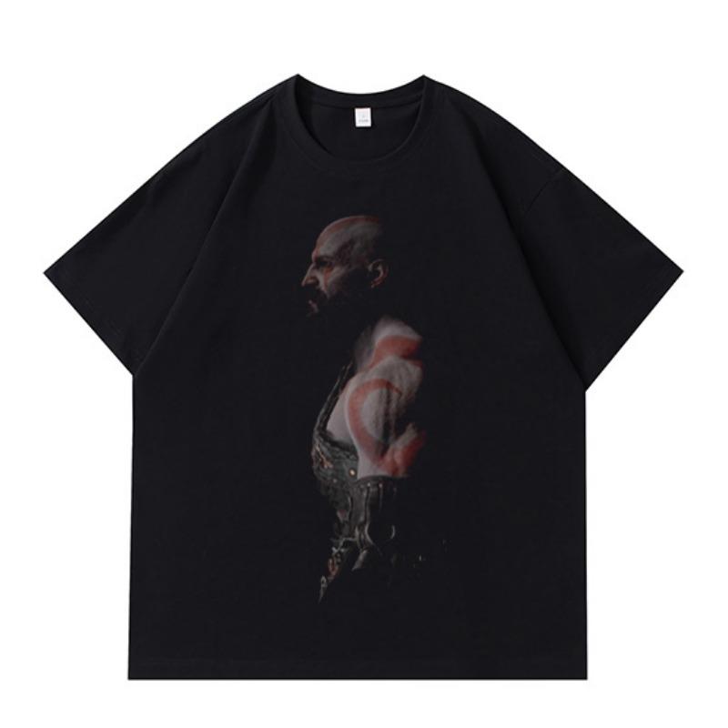 

Чоловічі та жіночі футболки з принтом серії DTG Hardman Літні повсякденні універсальні модні брендові вільні чоловічі та жіночі верхні парні сукні Oversize 4XL чорний