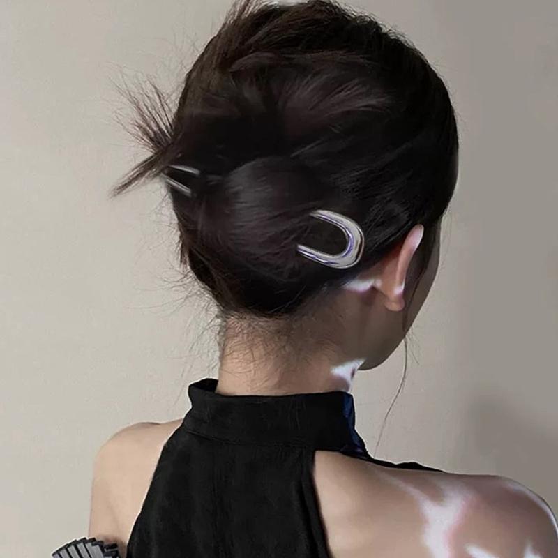 Fermacapelli Francesi a U per Chignon e Acconciature Accessori per Capelli in Metallo Fermacapelli Grandi Francesi per Donne Ragazze
