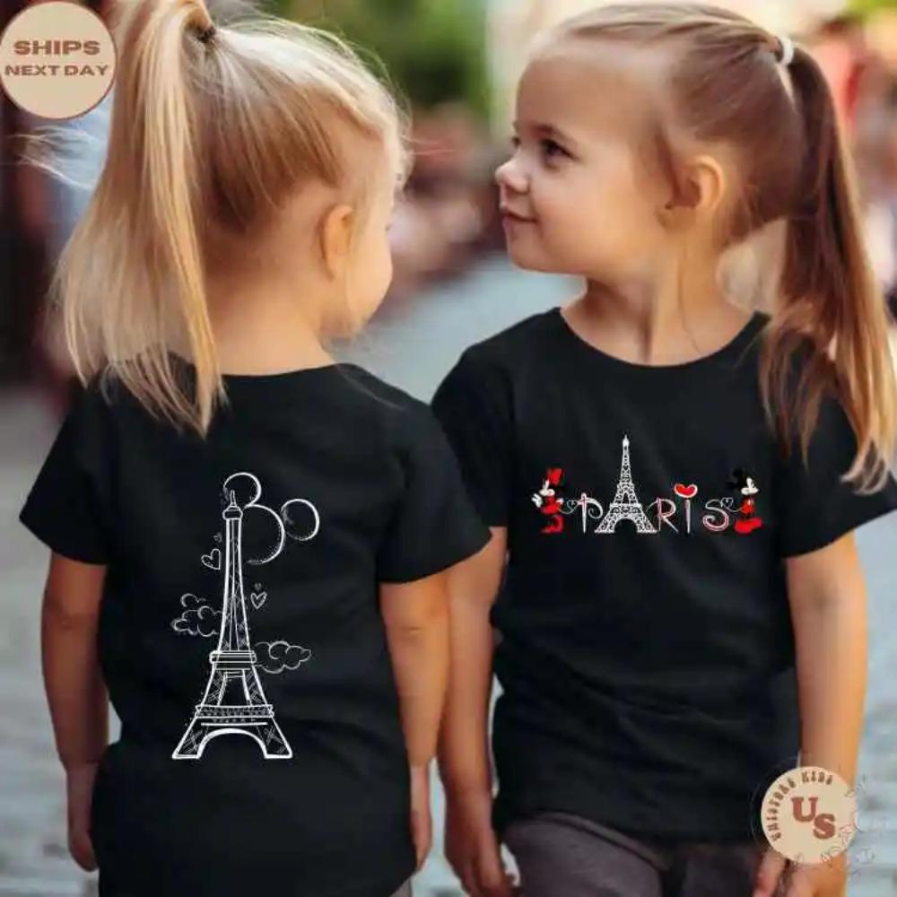 

Disney Paris Preschool T-shirt Disney Paris Tour Shirt Mickey Minnie Love Paris Shirt 150
