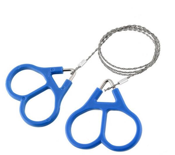 Practical Emergency Hand Chain Saw Survival Gear Manual Stainless Steel Wire Saw Ring Travel Outdoor Camping Hiking Tool