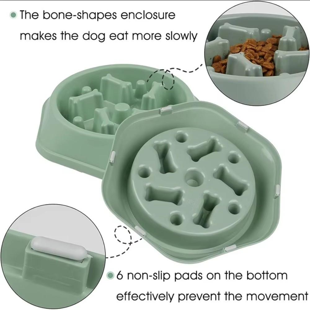 Anti-choking Dog Bowl Slow Feeder Pet Feeder Bowl New Slow Feeding Bowls  Cat Feeding