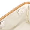 Linen Storage Basket Soft Fabric Organizer with Rope Handles Modern Nordic Style Lightweight Storage Box for Bedroom