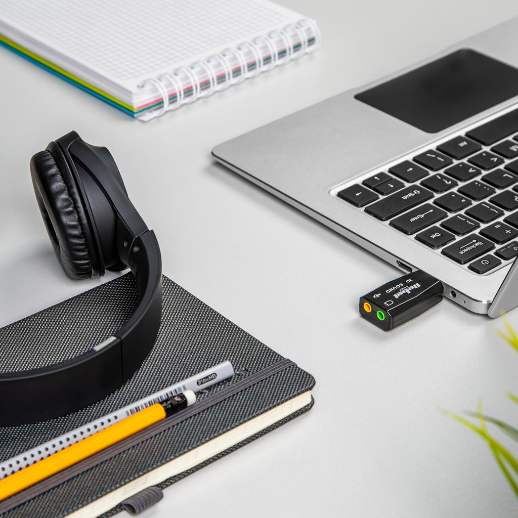 Rebel 3D Sound Virtual 5.1 Sound Plug and Play USB Sound Card