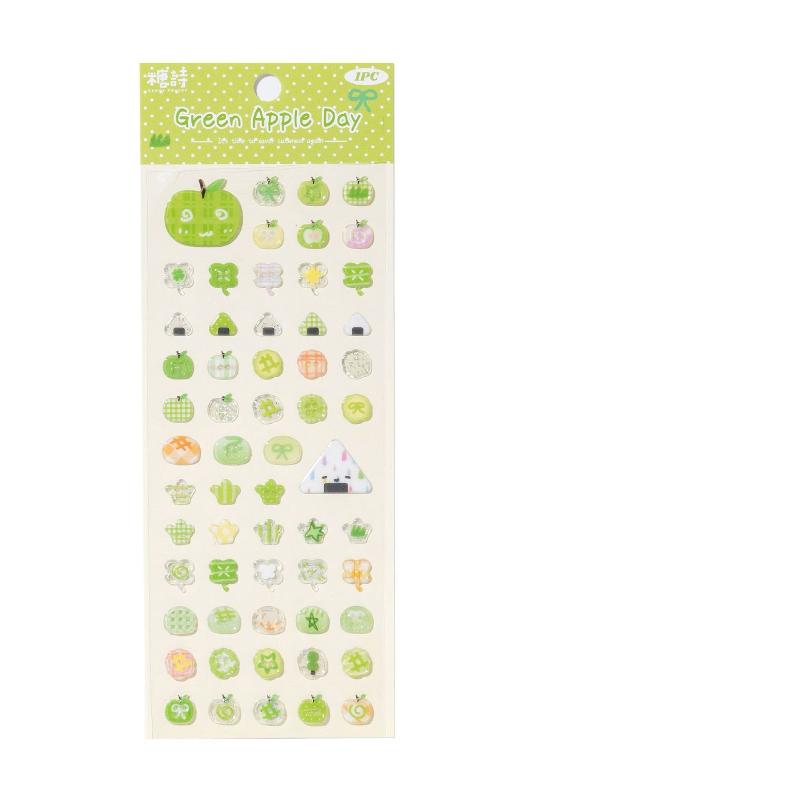 1/4Pcs 3D Stickers Olden Ocean Clover Star Cute Stickers DIY Craft Scrapboo Journal Phone Cases Hand Account Decorative Stickers