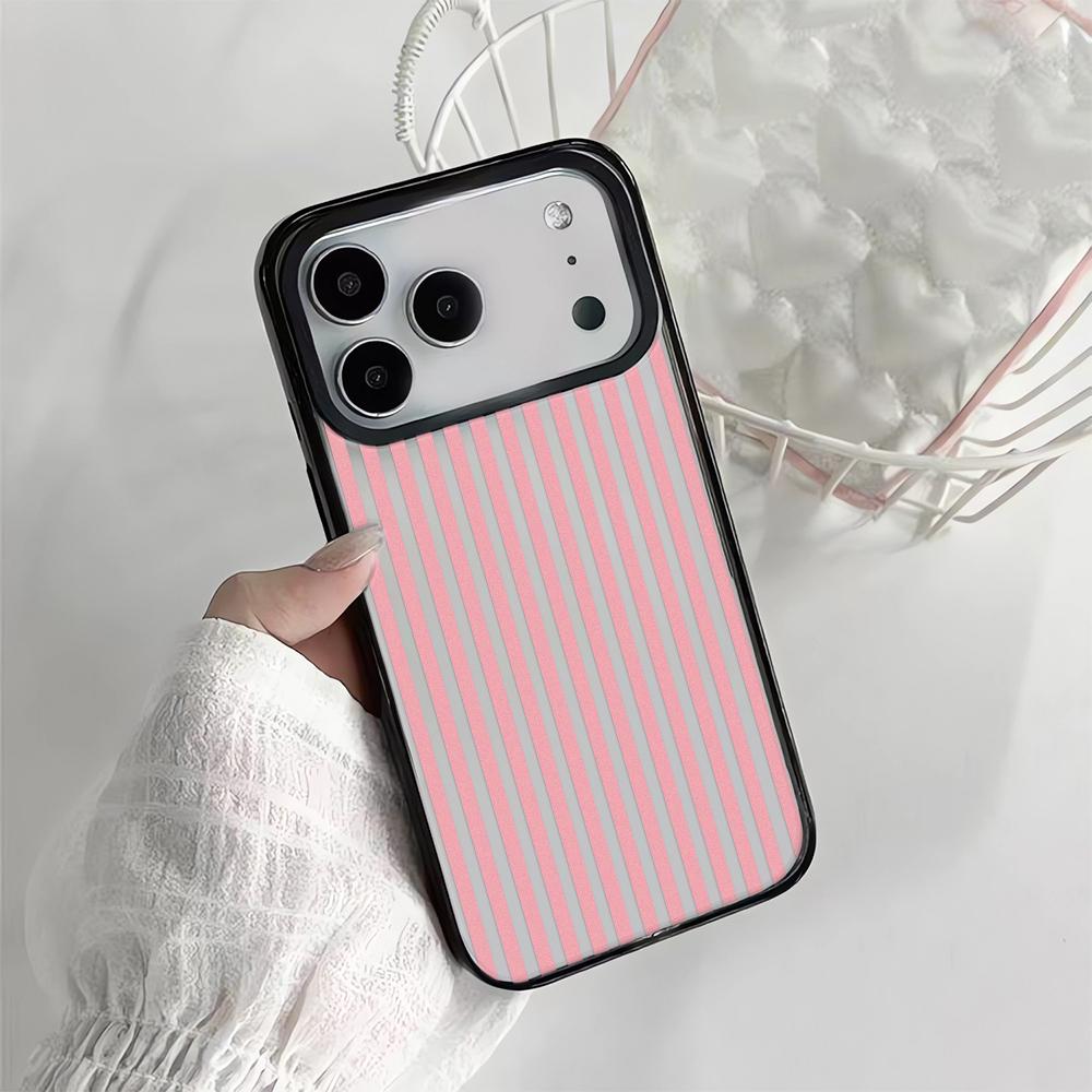 Fresh Light Colored Stripes Phone Case For Iphone 17 Air 16 15 14 11 13 12 Pro Max Anti-Fingerprint Protective Minimalist Cover