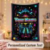 Custom Personalized Tapestry,Roblox Print Custom Name Text Wall Art Hanging for Bedroom