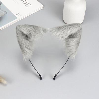 Cerchietto con Orecchie da Gatto Volpe di Peluche - Accessorio Cosplay Animali