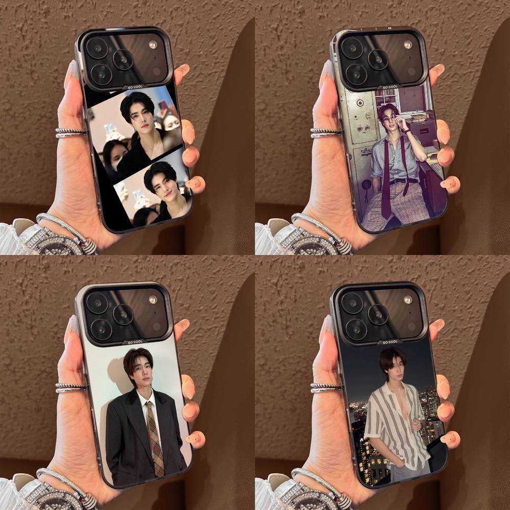 P-Phuwin A-Actor Tangsakyuen Phone Case For iPhone 17,16,15,14,13,12,11,Pro,Max,Plus,E,SE4,Air,Mini Black IMD Box