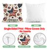 Independence Day Flag Pillowcase Printed Polyester 40/45/50cm Throw Pillowcover Decorative Sofa Cushion Pillowslip Home Decor