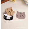 Ok Maji Japanese Cute Cat Cartoon Silicone Water Cup Anti-scalding Heat Insulation Cushion Girl Heart Cushion Dining Table Cushion