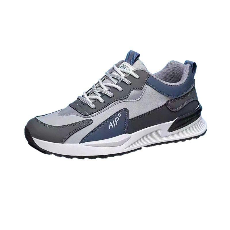 Skórzane nowe buty męskie Koreańska wersja codziennych sportowych butów do biegania męskie niskie wiosenne i jesienne odporne na zużycie handel zagraniczny