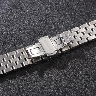 18mm 20mm 22mm Aukštos kokybės vientiso nerūdijančio plieno dirželis Universalus laikrodžio dirželis Lenkta galinė dalis Apyrankė vyrams Tissot Citizen