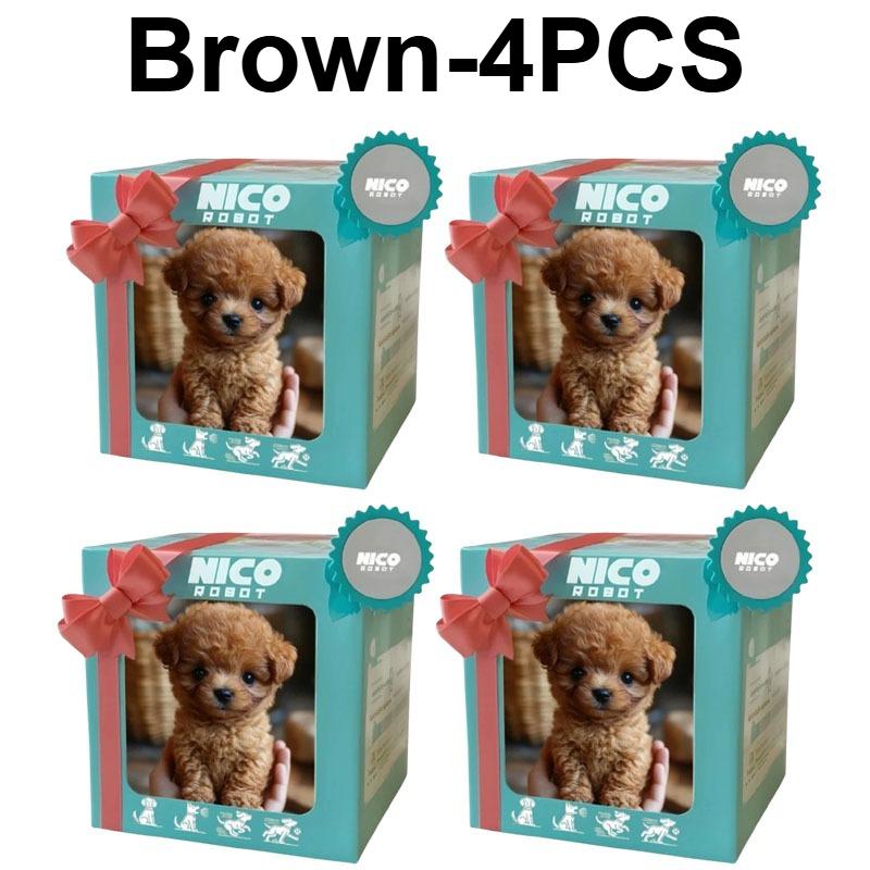 Cute Plush Robot Puppy Interactive Walking Simulated PuppyToy Barking Tail Wagging Stuffed Dog Plush Toy for Children No Battery