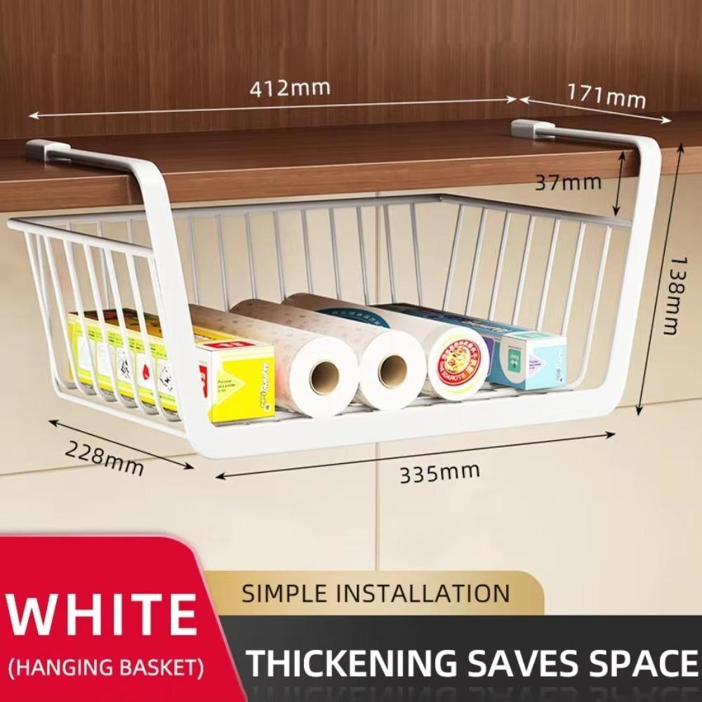 Stable Cabinet Hanging Rack Pullout Drawer Under Cabinet Basket  Kitchen Accessories