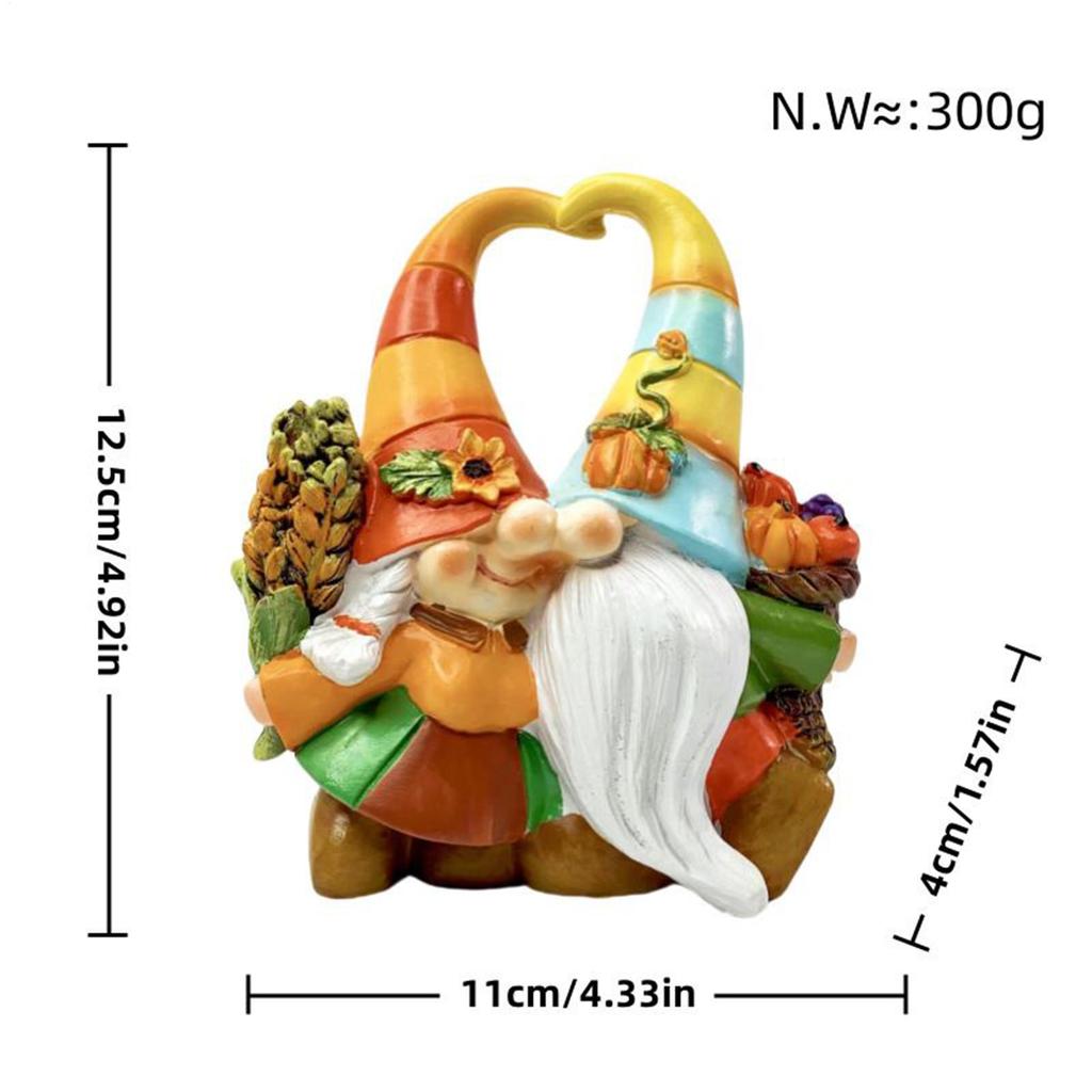 Gnomes Decorations For Home Gnome Figurines Resin Statue Sculpture Seasonal Harvest For Indoor Outdoor Thanksgiving Garden
