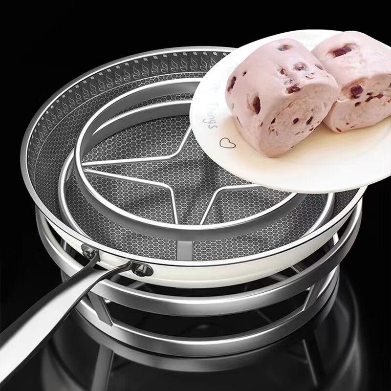 ZISIZ Stainless Steel Multi-purpose Kitchen Steamer & Pot Rack