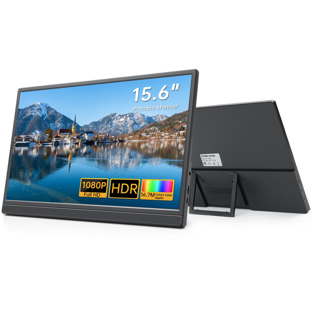 15.6 Inch IPS 1080P FHD Full HD Gaming USB-C Portable Monitor Screen Extender for Laptop Portable Monitor