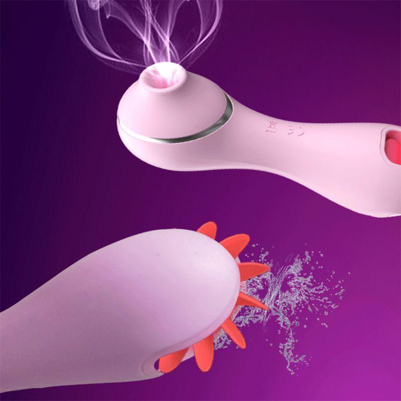 Sex Licking Tongue  Nipple Sucking Clitoral Suction Stimulator Clitoral S