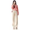 Petite Women's Velvet Corduroy Wide-Leg Pants: Thick, Slimming, Versatile and Casual for Autumn and Winter