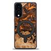 Bewood Unique Case for Samsung Galaxy S25 Edge - Orange with MagSafe