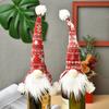 Faceless Christmas Decorations Knitted Elderly Wine Bottle Cover Doll Wine Cover Wine Bottle Decoration Gift Bag