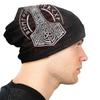Viking Winter Warm Beanie Hats Runes Hammer Medieval Hat Bonnet Special Skullies Caps