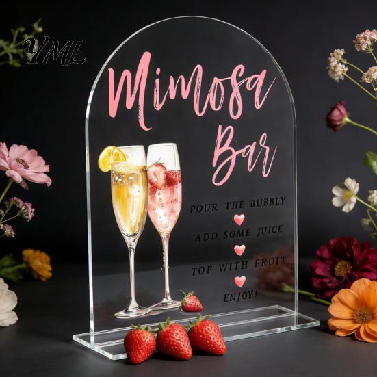 Clear Table Place Cards Arch Wedding Numbers, 1-10 with Stands, Acrylic Settings Signs for Receptions, Parties, Anniversaries, Events Banquet Displays