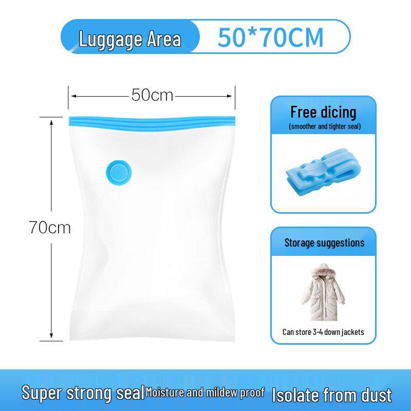 Vacuum Compression Storage Bag for Clothes, Quilts, and Pillows