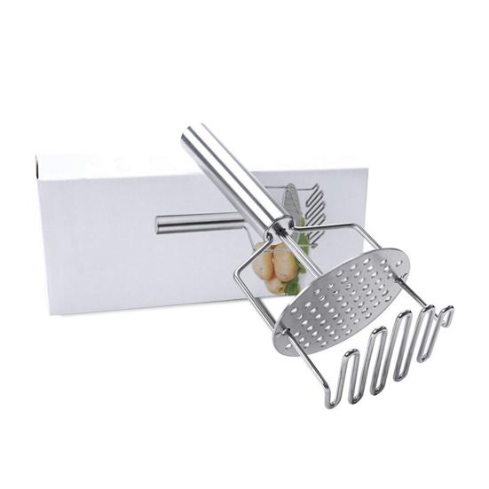 Manuel Patates Ezici Paslanmaz Çelik Çift Fonksiyonlu Tel Ezici Bulaşık Makinesinde Yıkanabilir Pürüzsüz Patates Püresi İçin Mutfak Gereci