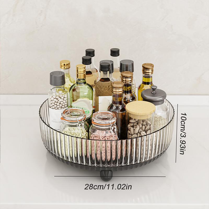 Cosmetic Storage Box, Large Capacity,Rotating Desktop Skincare Product Rack,Multi-functional Rotating Spice Rack For Kitchen Use