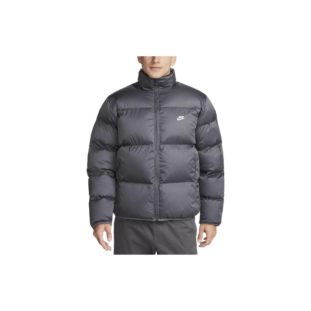 Nike Sportswear Club Puffer Jacket Iron Grey/White Men Streetwear FB7368-068