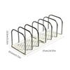 Desk File Sorter Organizers Rack 6 Section Book End Desktop Bookshelf Space Saving Bookend Magazine Stand 37x145x135mm