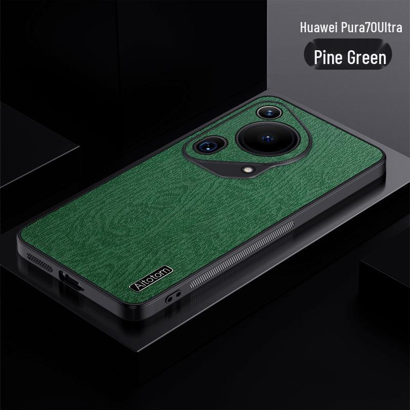 

Huawei Pura70 Ultra - Honor 200/50 Bark Texture Anti-Fall Phone Case P50 Pro зелёный