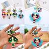 Lovely Powerpuff Girls Cartoon Keychain Bag Pendant For Kids