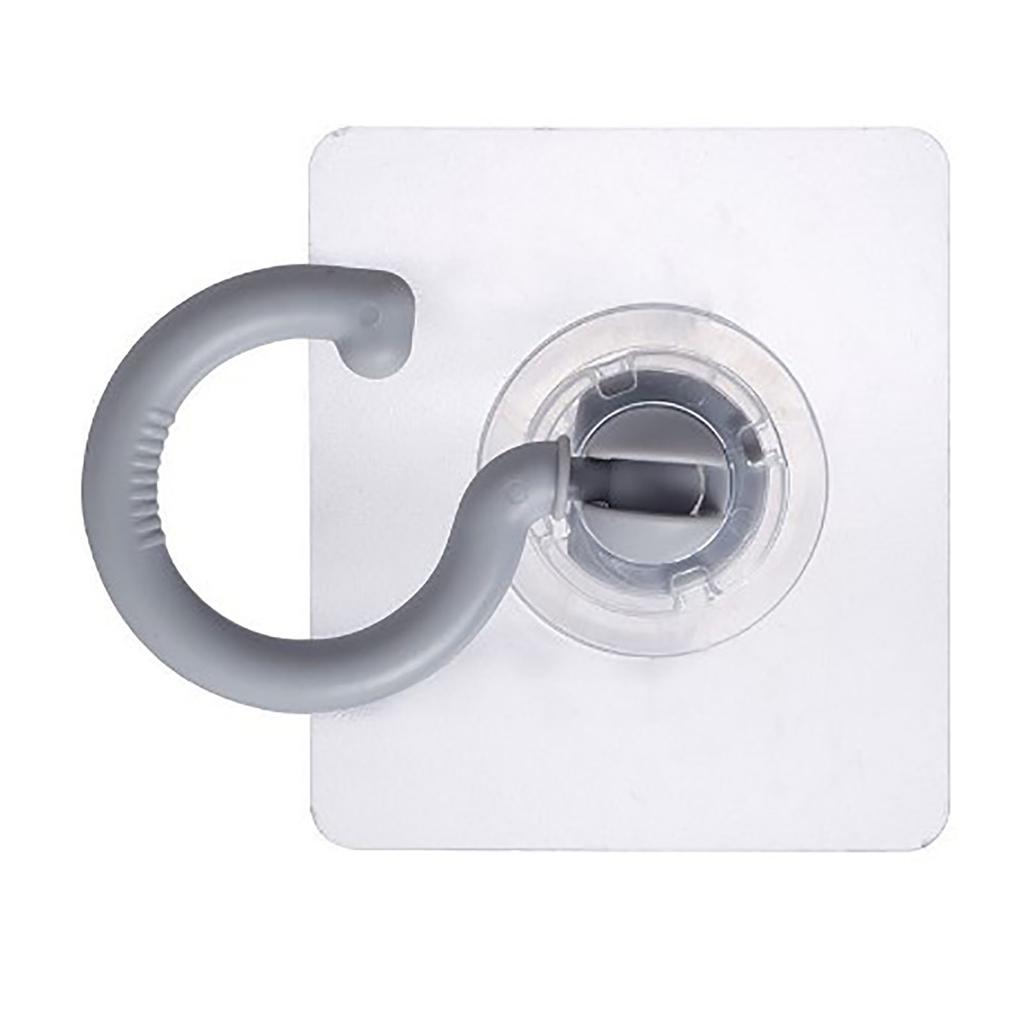 Adhesive Hook 360 Degree Rotating Seamless Hook Stable Plastic Coat Hook for Bathroom Dormitory Closets
