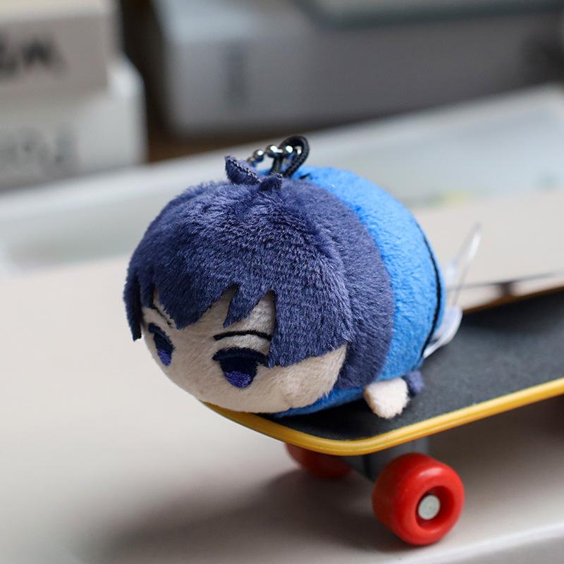6Cm Blue Lock Plush Keychains Cute Anime Pendants Bag Key Ring Key Chain Isagi Yoichi Nagi Seishiro Itoshi Rin Stuffed Doll Toys