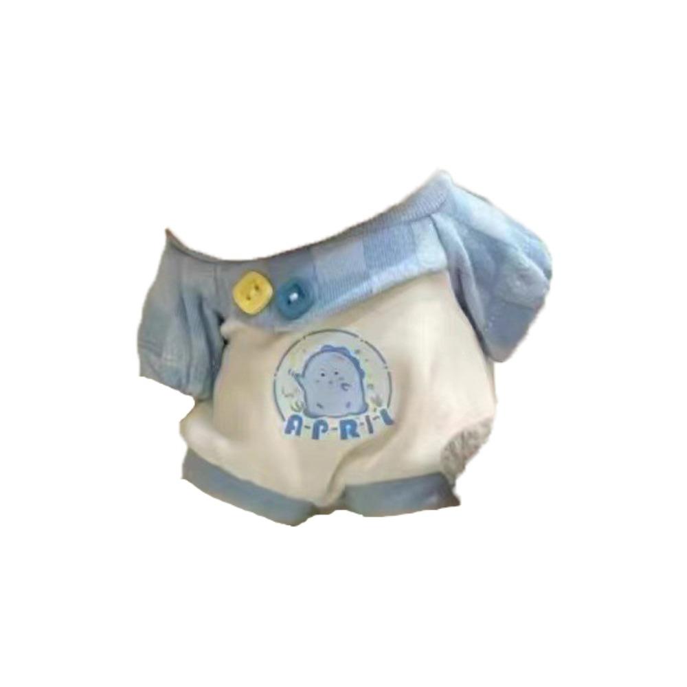 Cartoon T-shirt 20cm Cotton Doll Clothes Peaked Cap Plush Doll Clothes  20cm Cotton Doll