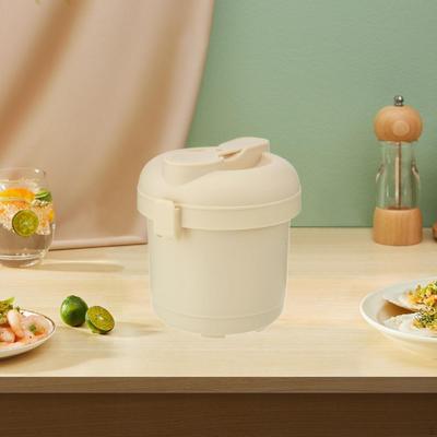 Microwave Rice Cooker Vegetable Steamer 5.5x5.7inch Versatile Heat Resistant Stylish for Kitchen