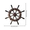 Ship Wheel Wall Decor Seafaring Wooden Hanging Weathered for