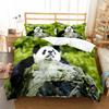 Panda Cute Wild Animals Comfortable Duvet Quilt Cover Pillowcase Bedding Set Children Bedroom Decoration Home Textile