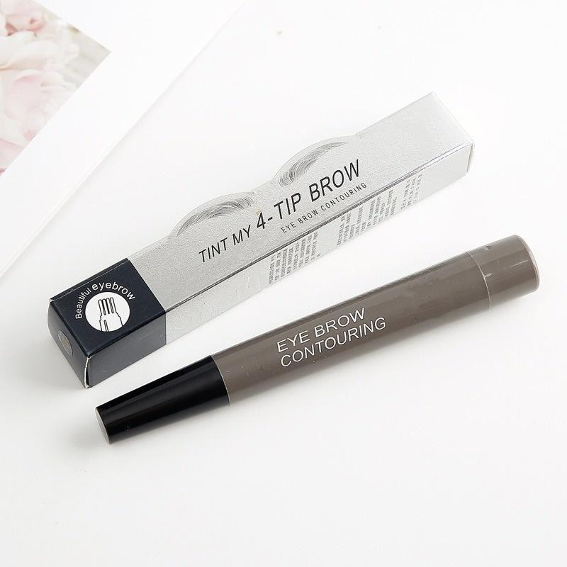 5Colors 4Heads Waterproof Brow Pencil Makeup Natural Long Lasting Eyeliner Brow Pencil Beauty Tool