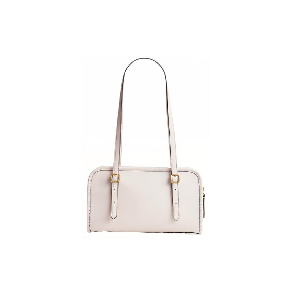 COACH Swing Zip Leather Shoulder Bag, Handbag, Shoulder Bag Medium Women's White CM565-B4HA