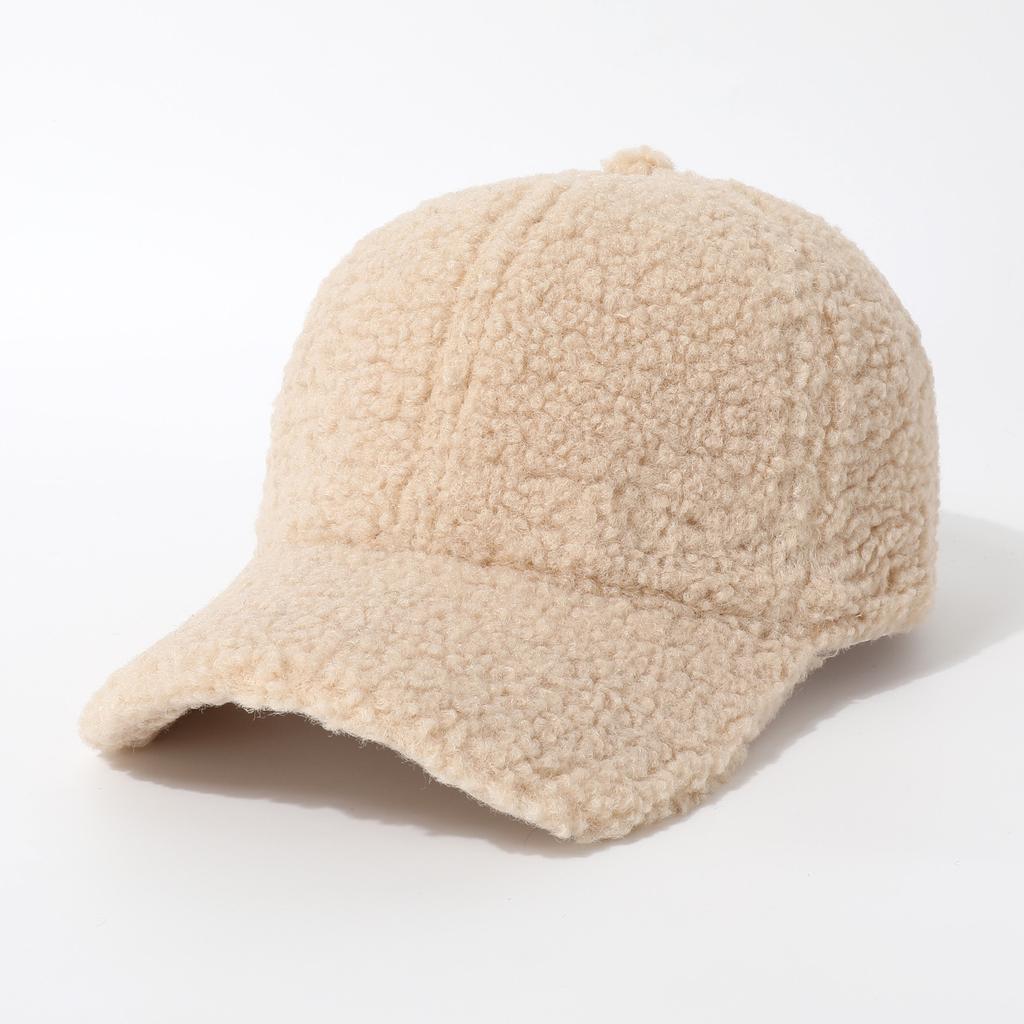 Versatile Foreign Style Warm Baseball Cap Cap Cap Thickened Fluffy Cute Men'S And Women'S Hats