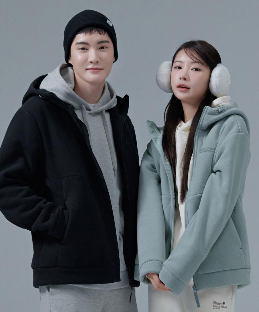 Chasecult Unisex Polar Fleece Boa Bonded Reißverschluss Hoodie-Cfzu4302D03