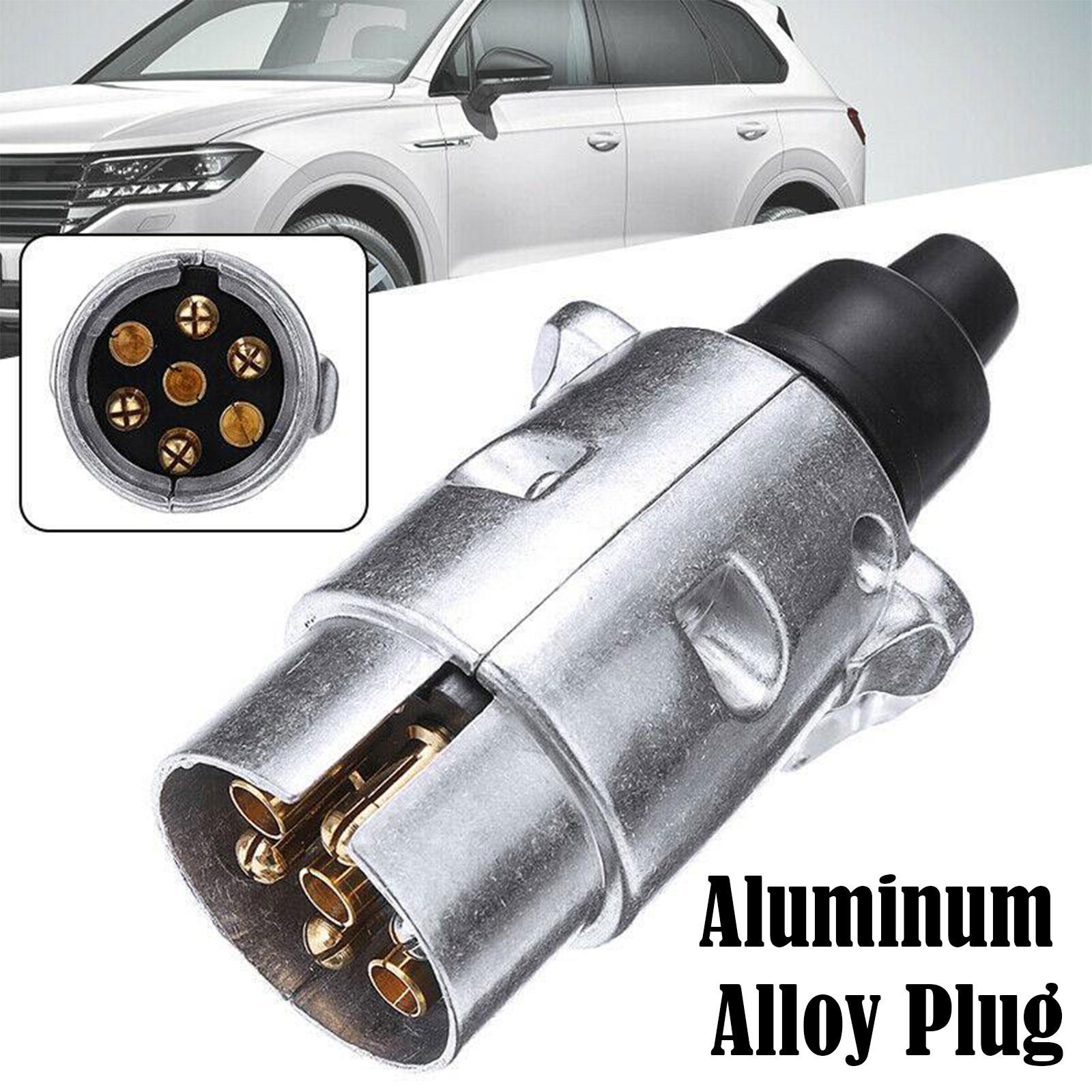 

7 Pin Trailer Automobile Aluminium Alloy Plugs 12V Truck Tow Towing Electrics Connector Wiring Connector Adapter EU Plug China