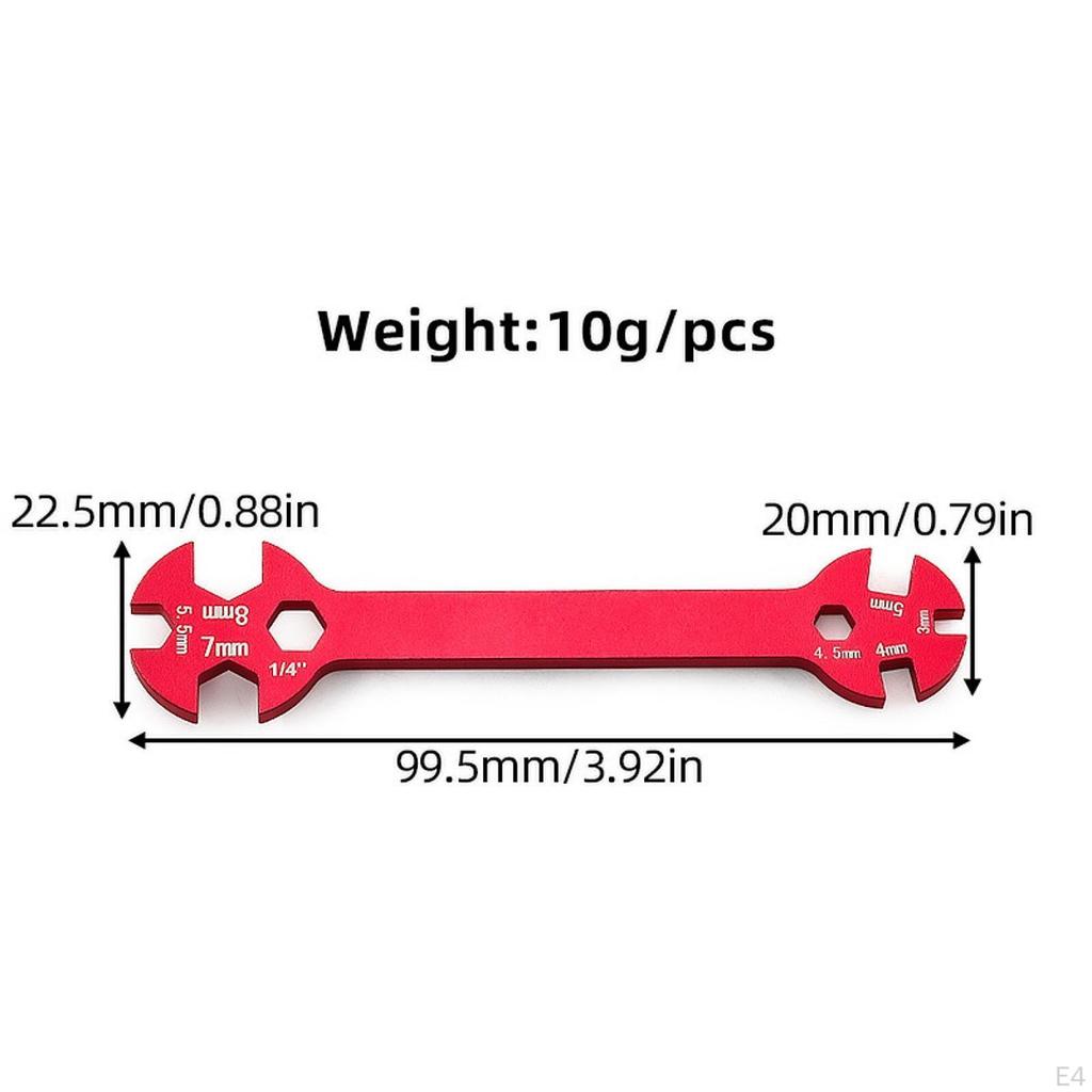 RC Car Opens End Wrench Aluminum Alloy Accessories High Performance Versatile Portable Sturdy