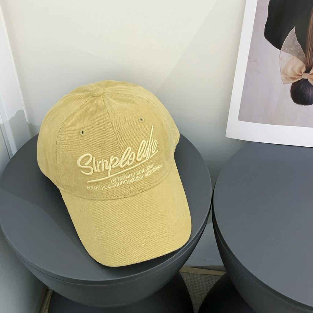 Minimalist Embroidered Letter Baseball Cap For Adults Summer Casual Fashion